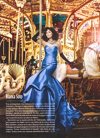 Actress and Beauty Queen, Blanca Soto wearing Val Stefani <a href='/Product/Bridal/D8051/'>style D8051</a> in the June issue of &quot;People&quot;.