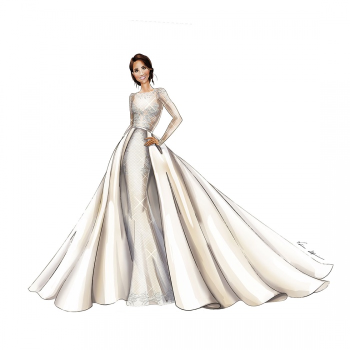 meghan markle wedding dress color