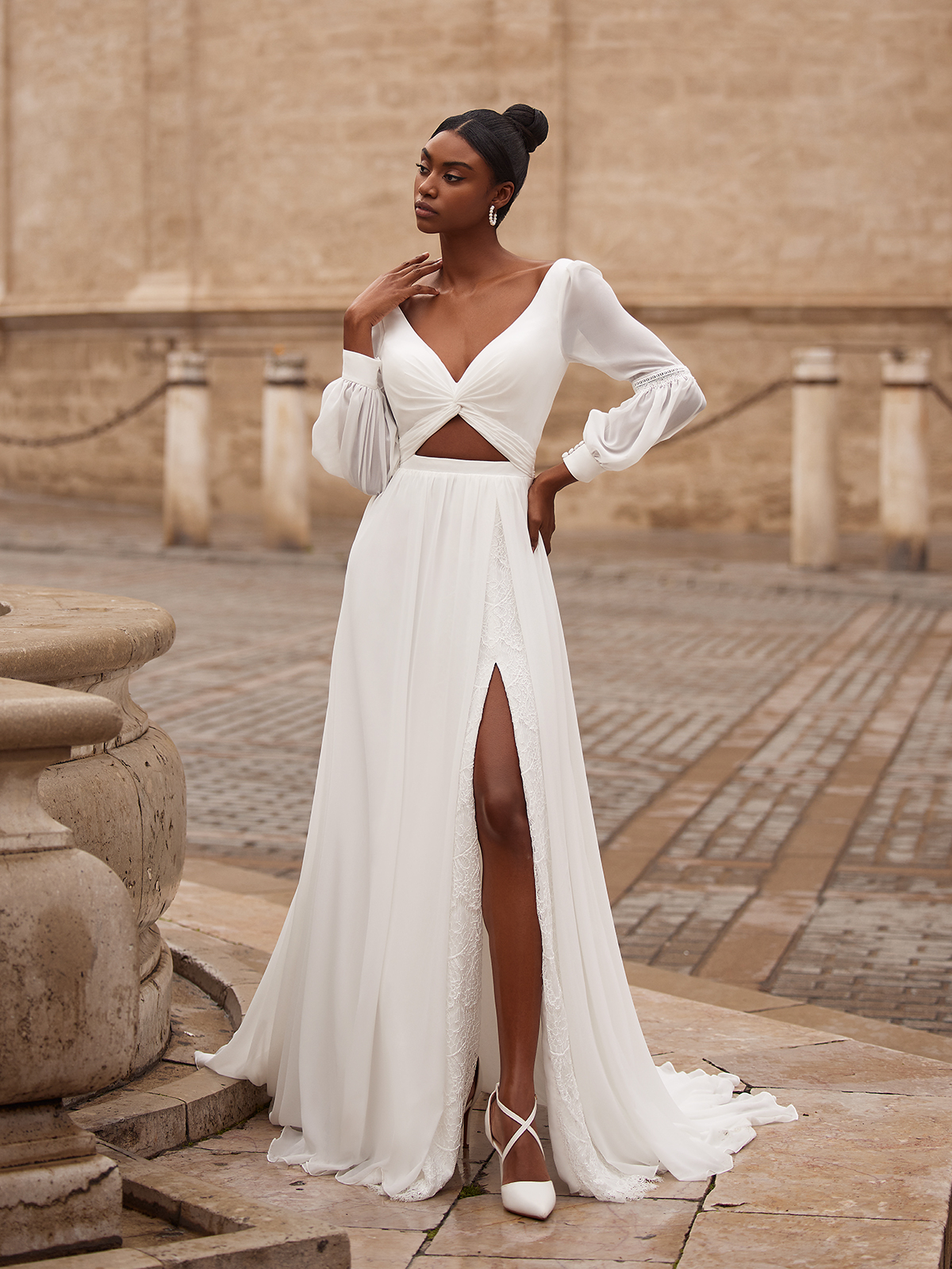 Two Piece Wedding Dress,Beach Wedding Dress,Lace Wedding Dress,BD99795 –  luladress
