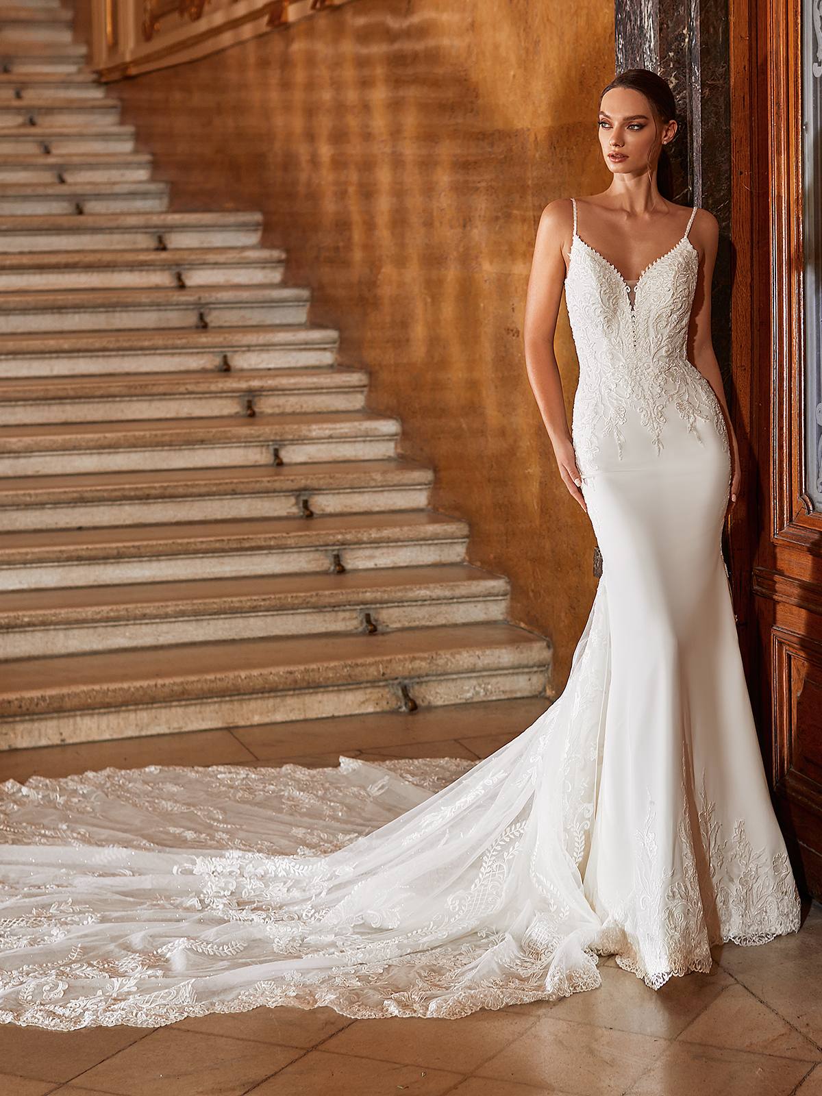 Slim Wedding Dresses With Beading And ...