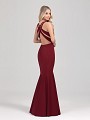 Val Stefani Cocktail 3352RG floor length formal gown with modern sexy strappy open back Val Stefani Cocktail 3352RG floor length formal gown with modern sexy strappy open back