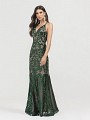 ValStefani 3412RG emerald and nude sparkly sequin print floor length gown ValStefani 3412RG emerald and nude sparkly sequin print floor length gown