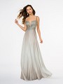 Style 3675RW floor length ombre gold iridescent satin A-line gown with sweetheart neckline and straps Style 3675RW floor length ombre gold iridescent satin A-line gown with sweetheart neckline and straps