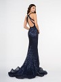 Style 3686RG beautiful strappy back formal mermaid dress with kick train and horsehair trim hem Style 3686RG beautiful strappy back formal mermaid dress with kick train and horsehair trim hem