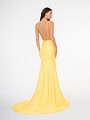Style 3688RA sexy strappy back formal mermaid gown with kick train in shiny jersey fabric Style 3688RA sexy strappy back formal mermaid gown with kick train in shiny jersey fabric