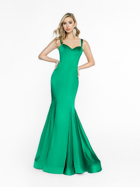 ValStefani 3705RI fancy green prom dress with sweetheart neckline 