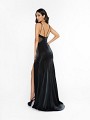 ValStefani 3707RY black prom dress with kick train and illusion inset at side bodice ValStefani 3707RY black prom dress with kick train and illusion inset at side bodice