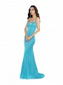 ValStefani 3711RI green sparkle jersey mermaid prom dress with straps ValStefani 3711RI green sparkle jersey mermaid prom dress with straps