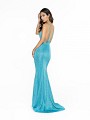 ValStefani 3711RI affordable and chic green dress with kick train ValStefani 3711RI affordable and chic green dress with kick train