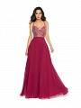 ValStefani 3713RY unlined wine prom dress with v-neck neckline ValStefani 3713RY unlined wine prom dress with v-neck neckline