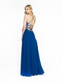 ValStefani 3713RY affordable navy prom dress with crisscross tie back ValStefani 3713RY affordable navy prom dress with crisscross tie back