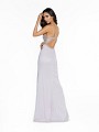 Style 3715RG dusty pink iridescent jersey dress with natural waistline and sequins Style 3715RG dusty pink iridescent jersey dress with natural waistline and sequins