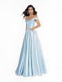 ValStefani 3716RG blue metallic print formal dress with rhinestones and sequins
