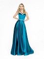 ValStefani 3720RY cute teal dress with sweetheart neckline and beaded band at waist ValStefani 3720RY cute teal dress with sweetheart neckline and beaded band at waist