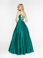 ValStefani 3721RA Sequined emerald ball gown with strappy back