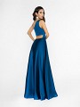 ValStefani 3726RA trendy floor length navy formal dress with cutout at back ValStefani 3726RA trendy floor length navy formal dress with cutout at back