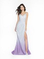 ValStefani 3736RD silver and purple dress with sheath wrap skirt and straps ValStefani 3736RD silver and purple dress with sheath wrap skirt and straps