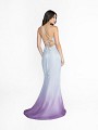 ValStefani 3736RD silver and purple iridescent satin with crisscross tie back ValStefani 3736RD silver and purple iridescent satin with crisscross tie back
