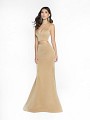 ValStefani 3738RA bronze dress with deep sweetheart neckline and illusion inset ValStefani 3738RA bronze dress with deep sweetheart neckline and illusion inset