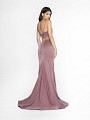ValStefani 3738RA purple grey dress with kick train and horsehair trim hem ValStefani 3738RA purple grey dress with kick train and horsehair trim hem