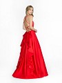 ValStefani 3739RA fashionable floor length red dress with criscross back ValStefani 3739RA fashionable floor length red dress with criscross back
