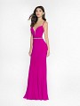 ValStefani 3740RW magenta mermaid dress with deep sweetheart neckline and illusion inset ValStefani 3740RW magenta mermaid dress with deep sweetheart neckline and illusion inset