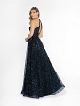ValStefani 3744RC multi black floor length sequin net and metallic mikado dress ValStefani 3744RC multi black floor length sequin net and metallic mikado dress