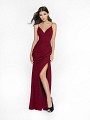 ValStefani 3745RE sophisticated wine formal dress with surplice v-neck neckline ValStefani 3745RE sophisticated wine formal dress with surplice v-neck neckline