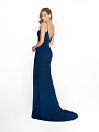 ValStefani 3745RE trendy navy dress with side zipper on wrap skirt and natural waistline ValStefani 3745RE trendy navy dress with side zipper on wrap skirt and natural waistline