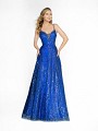 ValStefani 3747RY affordable navy tulle prom dress available in plus sizes ValStefani 3747RY affordable navy tulle prom dress available in plus sizes