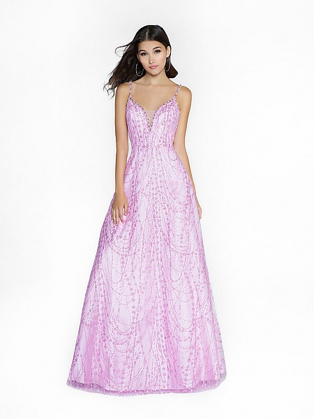 ValStefani 3747RY a-line pink dress with deep sweetheart neckline and illusion inset ValStefani 3747RY a-line pink dress with deep sweetheart neckline and illusion inset
