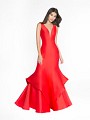ValStefani 3749RC red mikado mermaid dress with side zipper closure ValStefani 3749RC red mikado mermaid dress with side zipper closure