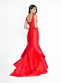 ValStefani 3749RC red mermaid formal dress with cascades and horsehair trim hem ValStefani 3749RC red mermaid formal dress with cascades and horsehair trim hem