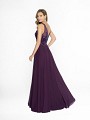 ValStefani 3752RG sequined purple chiffon dress with natural waistline ValStefani 3752RG sequined purple chiffon dress with natural waistline