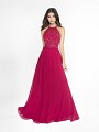 ValStefani 3753RE soft wine a-line dress with halter neck neckline ValStefani 3753RE soft wine a-line dress with halter neck neckline