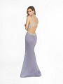 ValStefani 3758RC shiny purple floor length sheath dress with illusion keyhole back ValStefani 3758RC shiny purple floor length sheath dress with illusion keyhole back