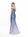ValStefani 3760RB stylish lavender and silver metallic ombre and chantilly lace fabric dress ValStefani 3760RB stylish lavender and silver metallic ombre and chantilly lace fabric dress