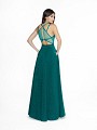 ValStefani 3761RD floor length emerald dress with cutouts at back and natural waistline ValStefani 3761RD floor length emerald dress with cutouts at back and natural waistline