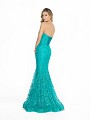 ValStefani 3763RB green floor length glitter tulle dress with horsehair trim hem ValStefani 3763RB green floor length glitter tulle dress with horsehair trim hem