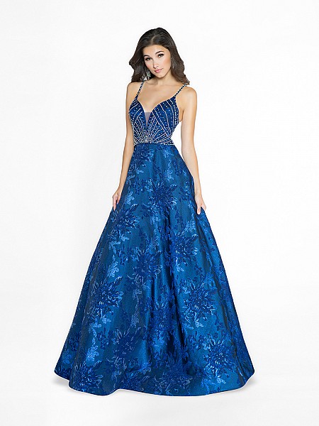 ValStefani 3767RY navy prom dress with sweetheart neckline and illusion inset ValStefani 3767RY navy prom dress with sweetheart neckline and illusion inset