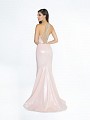 ValStefani 3770RE ice pink formal dress with racerback and kick train