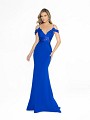 ValStefani 3772RW royal blue formal mermaid dress with swag sleeves and illusion bodice ValStefani 3772RW royal blue formal mermaid dress with swag sleeves and illusion bodice
