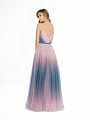 ValStefani 3782RB floor length sparkle ombre tulle pink and navy dress with v-back ValStefani 3782RB floor length sparkle ombre tulle pink and navy dress with v-back