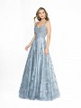 ValStefani 3786RD silver formal prom dress with ab rhinestones and silver embroidered lace appliques ValStefani 3786RD silver formal prom dress with ab rhinestones and silver embroidered lace appliques