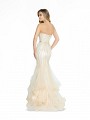 ValStefani 3787RI elegant champagne formal dress with kick train and natural waistline ValStefani 3787RI elegant champagne formal dress with kick train and natural waistline