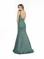 ValStefani 3788RB elegant emerald formal dress with natural waistline and kick train ValStefani 3788RB elegant emerald formal dress with natural waistline and kick train