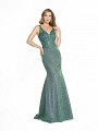 ValStefani 3788RB emerald metallic jersey prom dress with rhinestones and sequins ValStefani 3788RB emerald metallic jersey prom dress with rhinestones and sequins