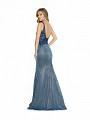 ValStefani 3788RB fashionable navy prom dress with deep illusion v-back ValStefani 3788RB fashionable navy prom dress with deep illusion v-back