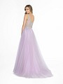 ValStefani 3789RB cute lilac net formal dress with natural waistline and sequins ValStefani 3789RB cute lilac net formal dress with natural waistline and sequins