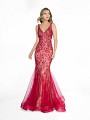 ValStefani 3793RB red and nude mermaid prom dress with sequins and godets ValStefani 3793RB red and nude mermaid prom dress with sequins and godets